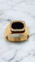 ANILLO CABALLLERO- con ónix y zafiros blancos - Oro 18k - 7.1 GRS en internet