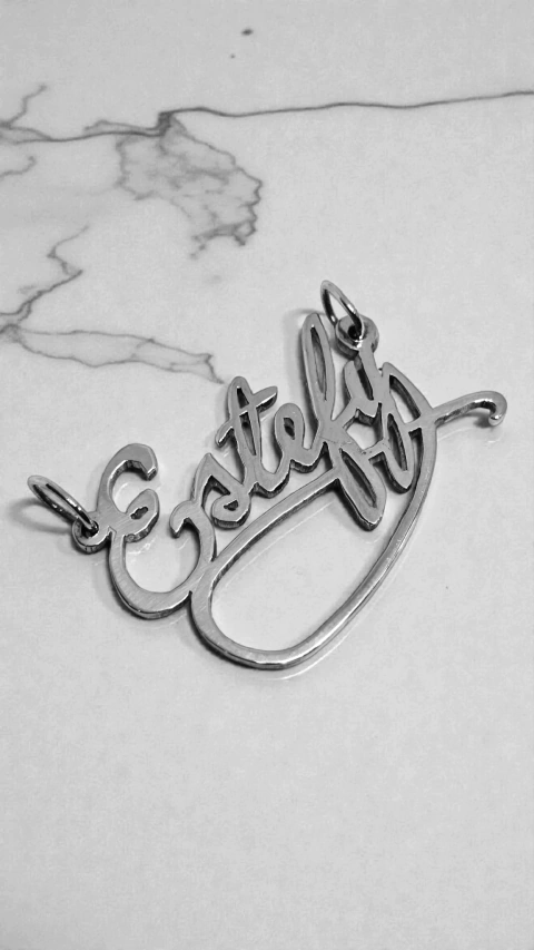 Nombre de Plata - Estefania - Personalizado -