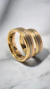 TRICOLOR FRESADAS- Cintas de Oro 18k 6mm 8.5grs - comprar online