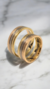 TRICOLOR FRESADAS- Cintas de Oro 18k 7mm 12.5grs - en internet