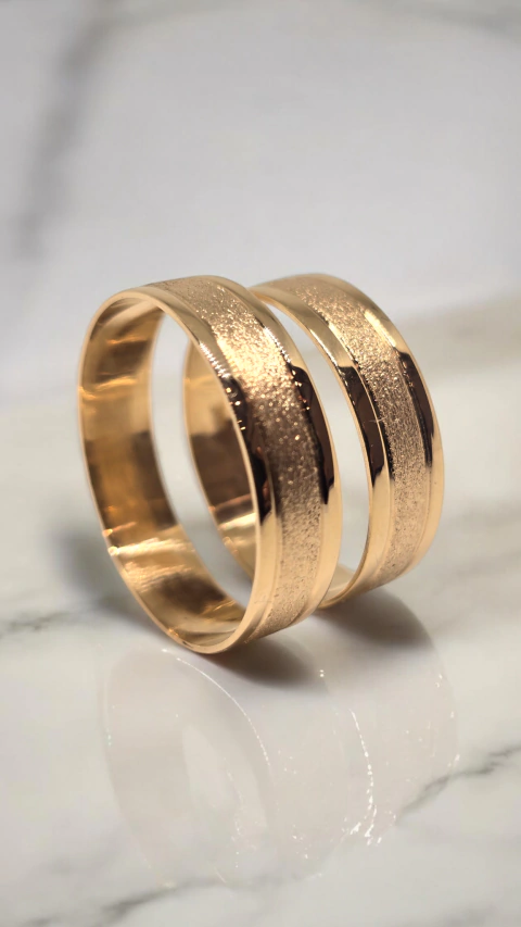 VENEZIA - Cintas centro fresado- 6.5grs oro 18k -