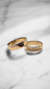 MARBELLA - Oro Blanco y Oro Rosado - Oro 18k 5mm 8.5grs - con zafiros blancos - Artebello Joyas