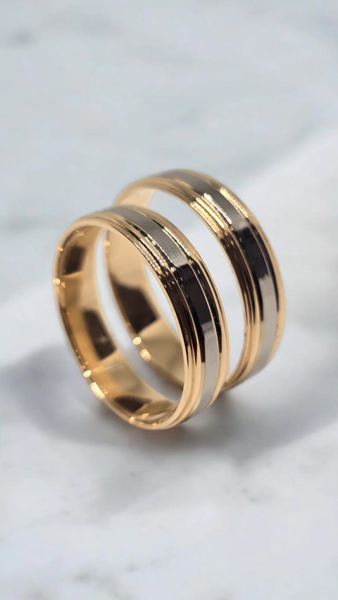 LONDRES - Combinadas de Oro 18k 5mm 8.5grs -