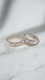 AMBAR - Cintas en Plata con bordes en oro - - Artebello Joyas
