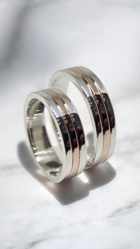 VICENZA - Plata 925 y Oro 18k 5mm 8grs