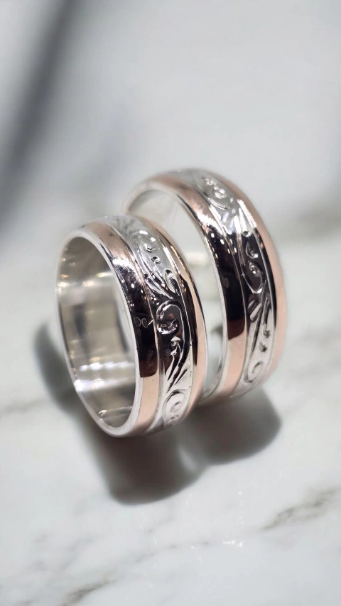 ATENEA - Italianas Plata 925 y Oro 18k 7mm 10grs