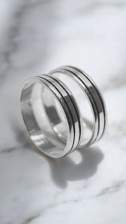 DOBLE ESMALTE - Cintas Plata 925 8grs 4.5mm - - comprar online