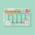 Marca Texto Kawaii Mini Cactos - Kit 6 cores
