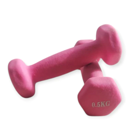 Mancuerna recubierta en goma antideslizante 500grs-Par - comprar online