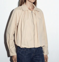 Campera bomber con cierre frontal - comprar online