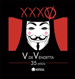 Remera V de Vendetta Vertical