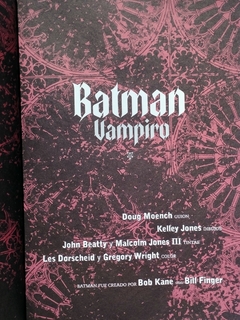 Batman Vampiro Comic