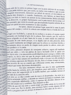 La Metamorfosis libro
