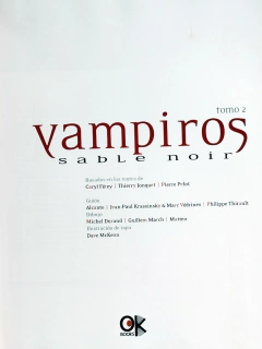 Vampiros Sable Noir Tomo 2