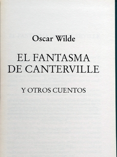 El Fantasma de Canterville Oscar Wilde
