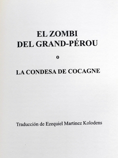 El Zombi del Grand-Perou o la Condesa de Cocagne Pierre-Corneille de Blessebois
