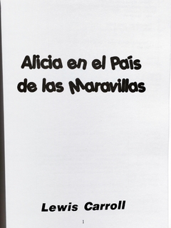 Alicia en el país de las maravillas libro