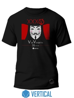 Remera V de Vendetta XXXV Aniversario
