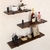 Pack 3 Estantes Flotantes 50x15 Con 6 Ménsulas J o L - Muebles Industriales.Ok