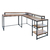 Escritorio Industrial L 75x160/160x60cm c/2 Estantes