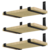 Pack 3 Estantes Flotantes 50x15 Con 6 Ménsulas J o L