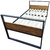 Base Cama Industrial Hierro y Madera Para Colchón Sommier - comprar online