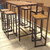 Banqueta Taburete Hierro Madera Industrial Desayunador - comprar online