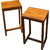 Juego Mesa Alta Barra Desayunador + 2 Banquetas Con Respaldo - comprar online
