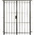 Puerta Reja Balcon Seguridad 180x200 Con Marco Y Cerradura