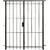 Puerta Reja Balcon Seguridad 120x200 Con Marco Y Cerradura