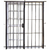 Imagen de Puerta Reja Balcon Seguridad 180x200 Con Marco Y Cerradura