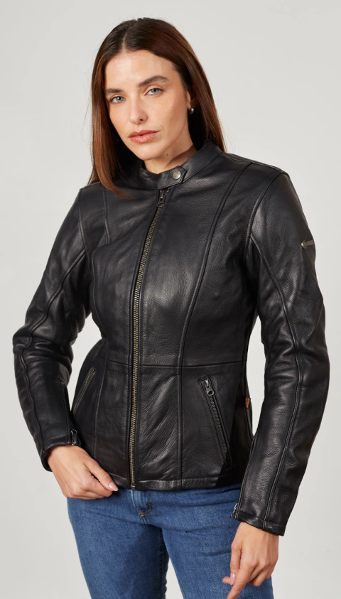 CAMPERA DE CUERO SANTA ROSA MUJER