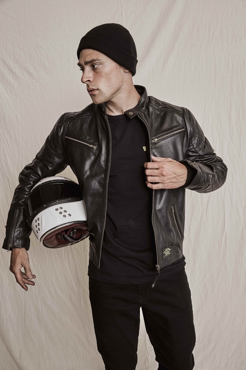 FLAGSTAFF BLACK LEATHER JACKET