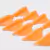 Bigudies silicona naranja neón x5