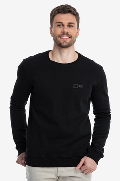 BLUSA DE MOLETOM FELPADO - Dístico