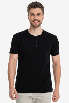 CAMISETA SUPIMA GOLA HENLEY