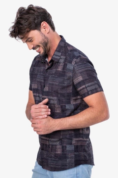 CAMISA ESTAMPADA QUADROS - comprar online