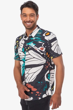 CAMISA ESTAMPADA BORBOLETAS - comprar online