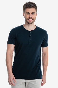 CAMISETA SUPIMA GOLA HENLEY