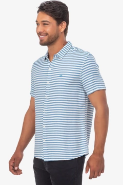 CAMISA MANGA CURTA LISTRAS HORIZONTAIS - comprar online