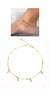 Tornozeleira Strass Banhada a Ouro 18k - comprar online