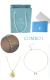 COMBO 1 DIA DAS MÃES OURO 18k - 3 produtos: colar, choker e pulseira + envelope com cartão e sacola personalizada - comprar online