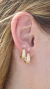 Argola Zircônias P Banhada a Ouro 18k - Plaka Acessórios
