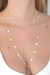 Colar Longo Medalhas Folheado a ouro 18k - loja online