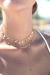Choker Cristal Heart Folheada a ouro 18k - buy online