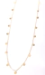 Colar Longo Medalhas Folheado a ouro 18k