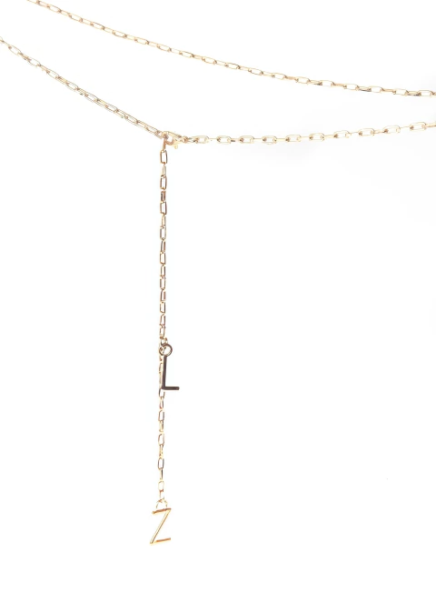 Body Chain Personalizado Iniciais Folheado a ouro 18k - comprar online