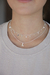 Choker Inicial Banhada à Prata - Plaka Acessórios