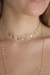 Choker Olho Zircônia Gotinhas Banhada a Ouro 18k - Plaka Acessórios