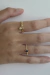 Anel Solitário Pedra Azul Banhado a Ouro 18k - comprar online